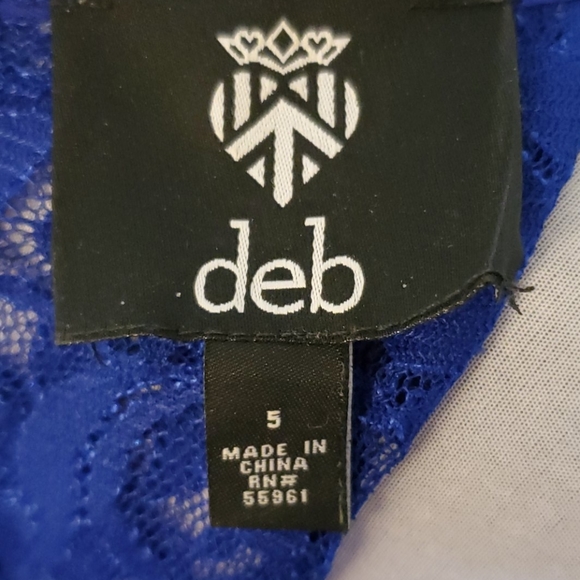 Royal Blue Party Dress by Deb - Size 5 - Picture 13 of 15